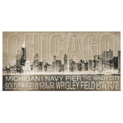 Poster Print Wall Art entitled Chicago   152671033337